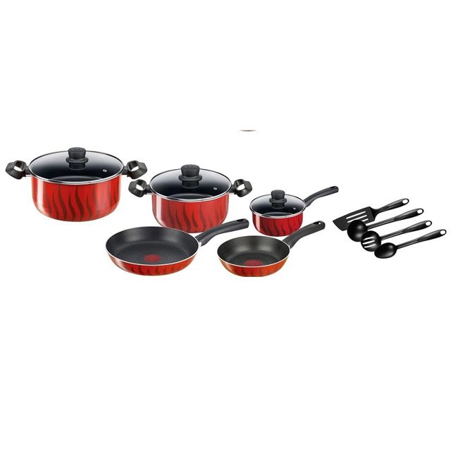 Tefal batterie de cuisine G6 tempo flame 12 pièces C3079282