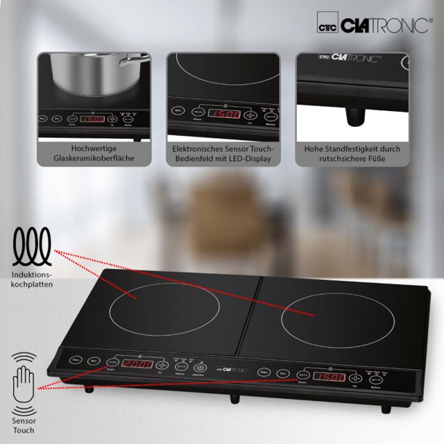 Clatronic plaque chauffante à induction DKI 3609