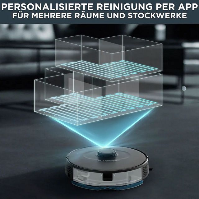 Rowenta Robot Aspirateur Laveur RR85E3 Intelligent