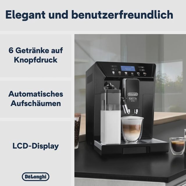 DeLonghi ECAM46.860.W Café Broyeur Eletta Evo