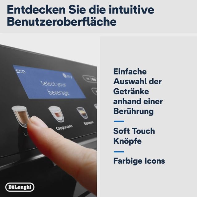 DeLonghi ECAM46.860.W Café Broyeur Eletta Evo