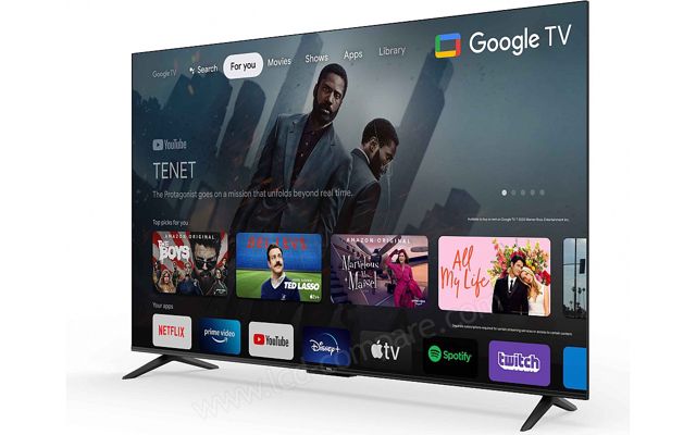 TCL Téléviseur 4K Ultra HD 65 Avec Google TV 164 cm