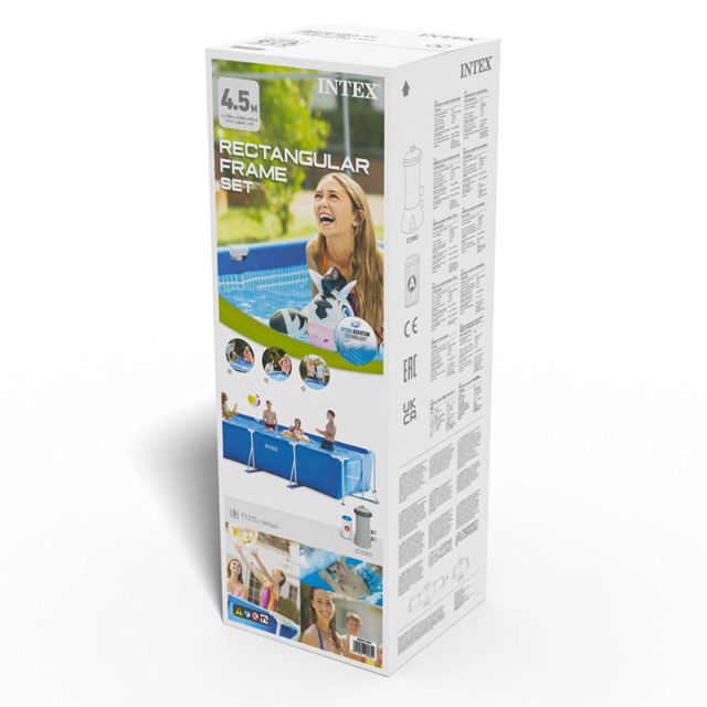 Intex piscine avec pompe 4.5x2.2x0.84m 28274