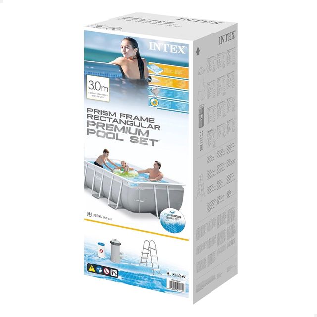 intex piscine avec filtre et échelle 3x1.75x0.80m 26784