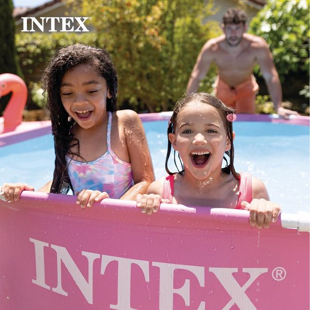 Intex piscine ronde rose 2.44x2.44 x0.76m 28290
