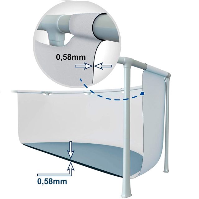 Intex piscine échelle et pompe 488x244x107cm 26792