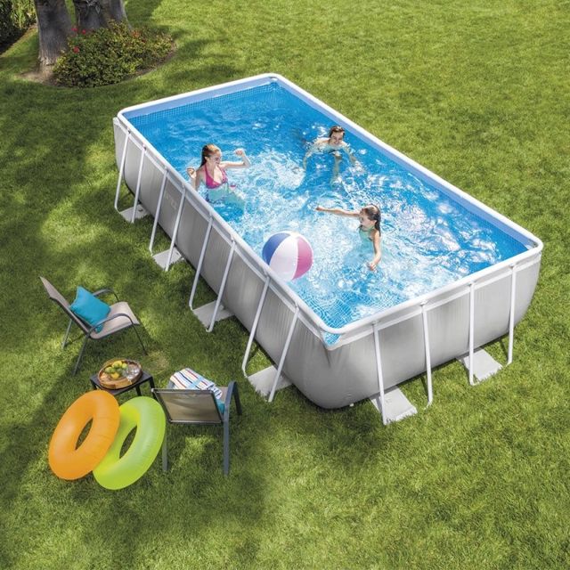 Intex piscine échelle et pompe 488x244x107cm 26792