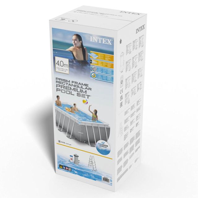 Intex piscine avec échell et pompe 4x2x1m 26790