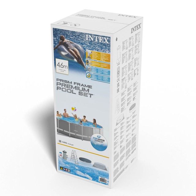 Intex piscine échell et pompe 4.57x1.22xm 26726