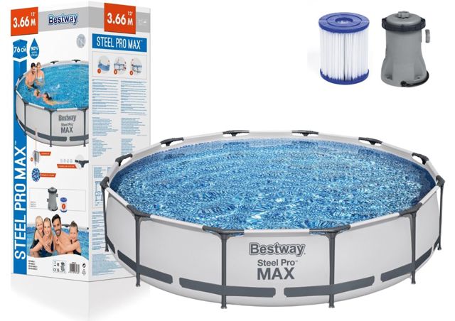Bestway piscine avec pompe 366x76cm 56416