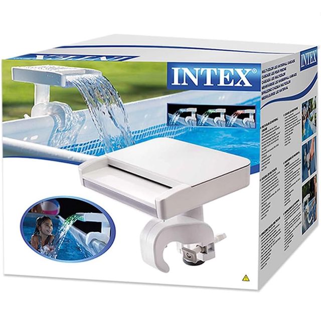Intex cascade de piscine à led multicolores 28090
