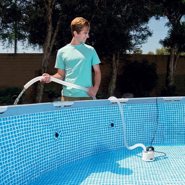 Intex pompe vide de piscine 3.6m3/h 28606