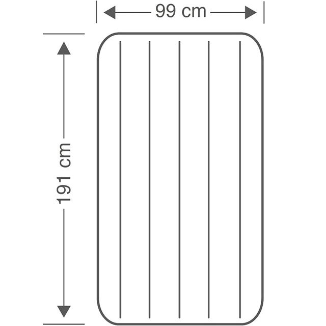 Intex matelas gonflable 99x1.91x25cm 64757
