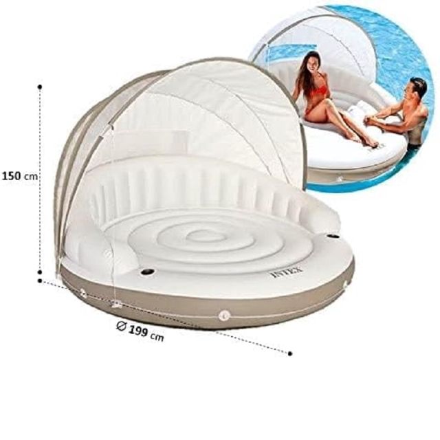 Intex lounge caraïbes pour piscine et sol 58292
