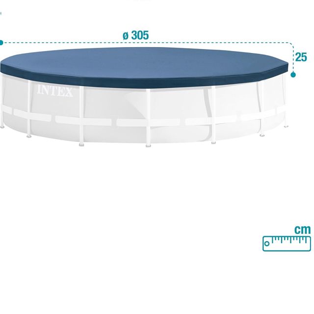 Intex bâche de protection pour piscine 3.05m 28030