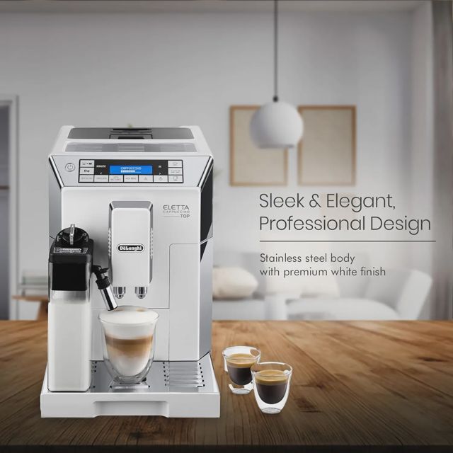 DeLonghi Eletta Cappuccino ECAM45.760.W Café Broyeur