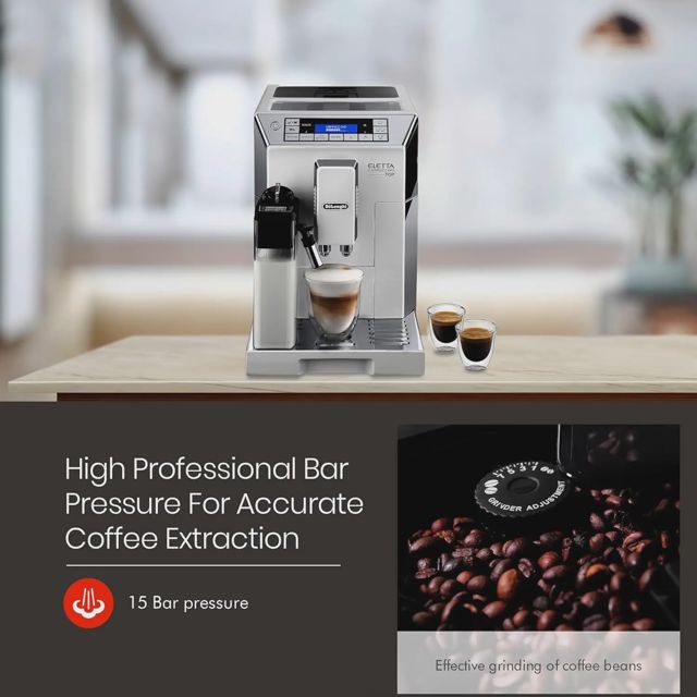 DeLonghi Eletta Cappuccino ECAM45.760.W Café Broyeur