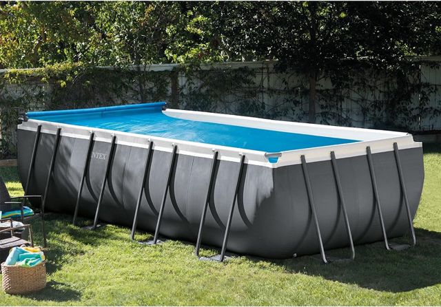 Intex enrouleur bâche pour piscine 2.74x4.88m 28051