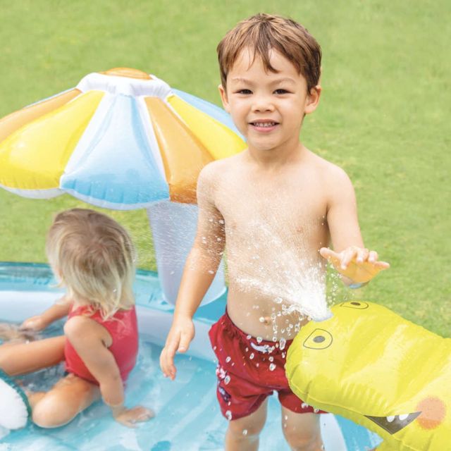 Intex piscine aire de jeux gonflable Alligator 57165