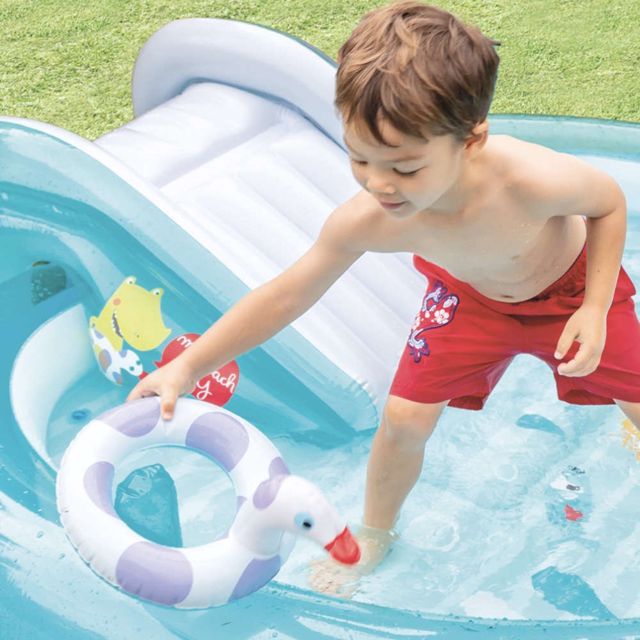 Intex piscine aire de jeux gonflable Alligator 57165