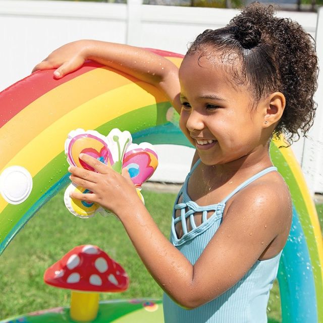 Intex piscine aire de jeux gonflable mon jardin 57154