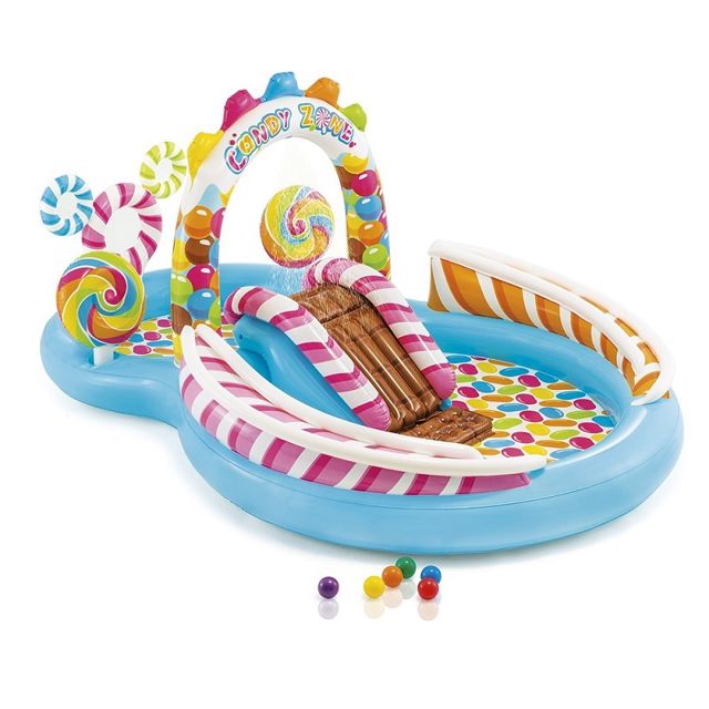 Intex piscine aire de jeux royaume des bonbons 57149