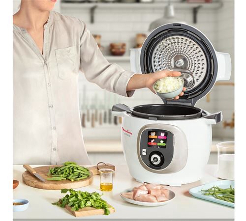 Moulinex Cookeo Blanc 180 recettes CE85BA10