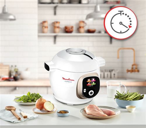 Moulinex Cookeo Blanc 180 recettes CE85BA10