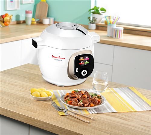 Moulinex Cookeo Blanc 180 recettes CE85BA10