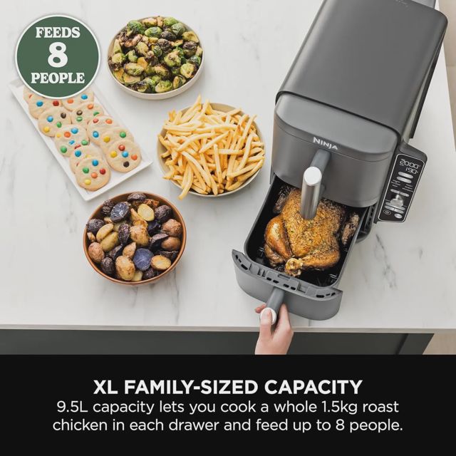 Ninja friteuse double zone verticale SL400EU