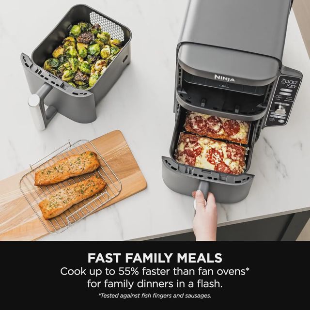 Ninja friteuse double zone verticale SL400EU