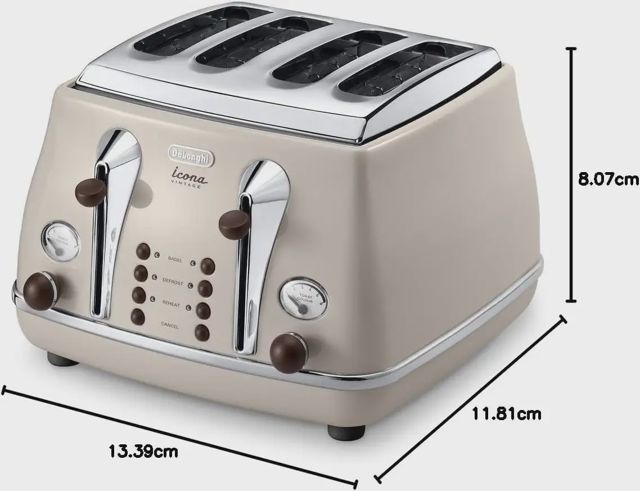 DeLonghi grille-pain 4 tranches 1800 w CTOC4003Y