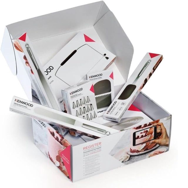 Kenwood kit de décoration pâtisserie en acier kwsd100