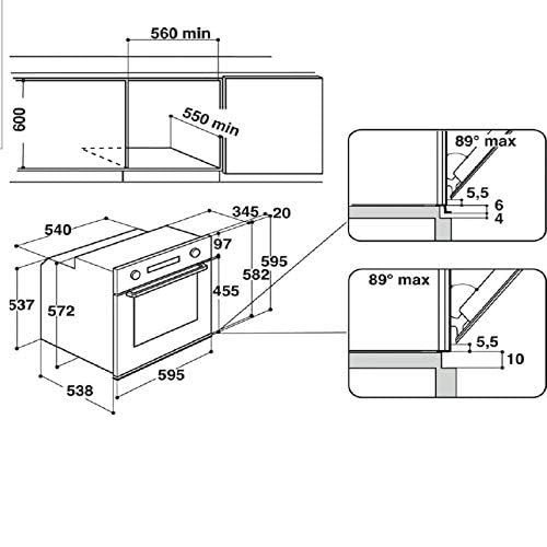 Whirlpool four encastrable 73L pyrolyse akz9629ix