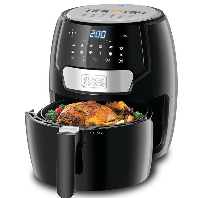 Black et Decker airfryer friteuse digital 4l 1500W AF4037-B5