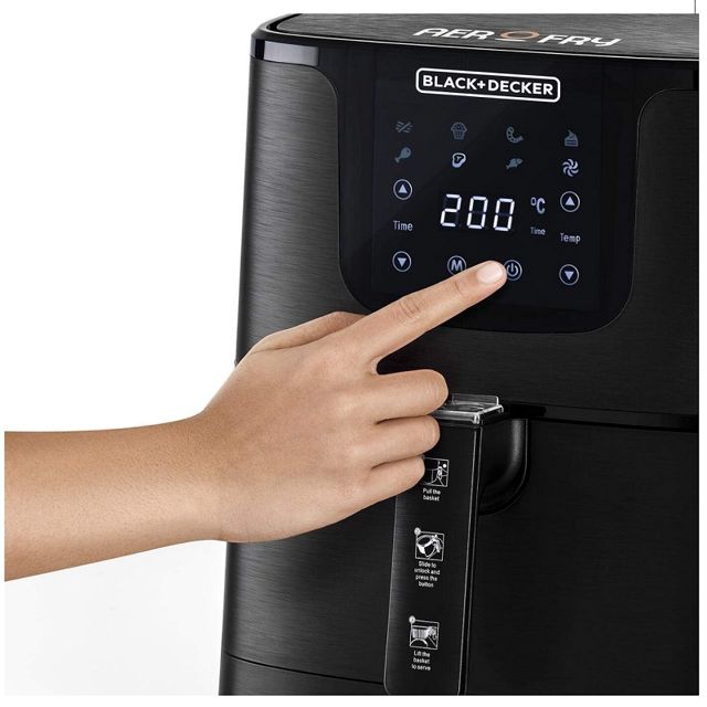 Black&Decker airfryer friteuse digital 5.8L 1700w AF700-B5