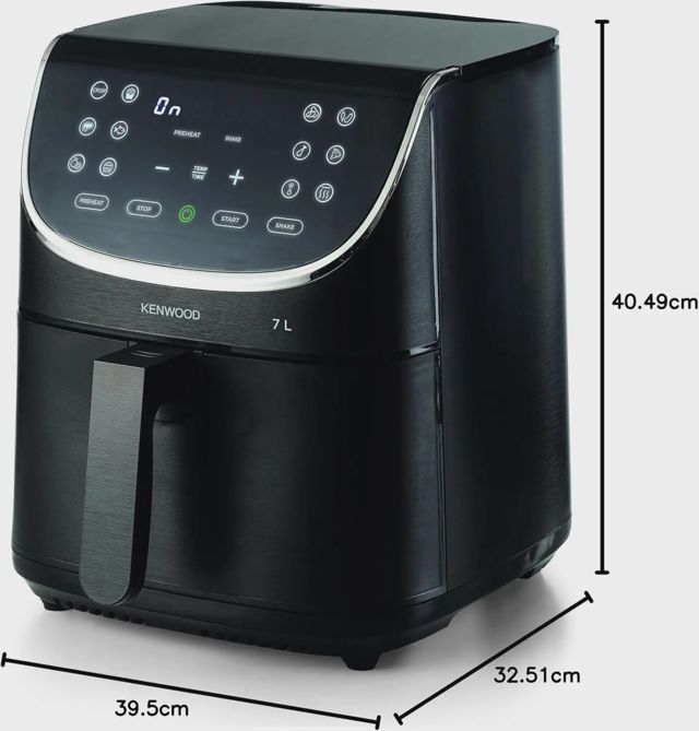 Kenwood airfryer friteuse digital 7L 1800W HFM80.000SS