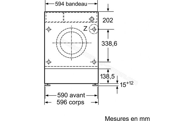 Siemens Lave linge encastrable IQ700 wi14w549ff 8kg