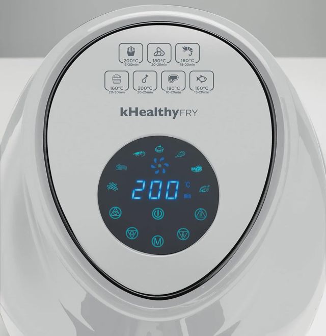 Kenwood friteuse airfryer 1500W 3.8L Blanc Hfp30.000 Wh