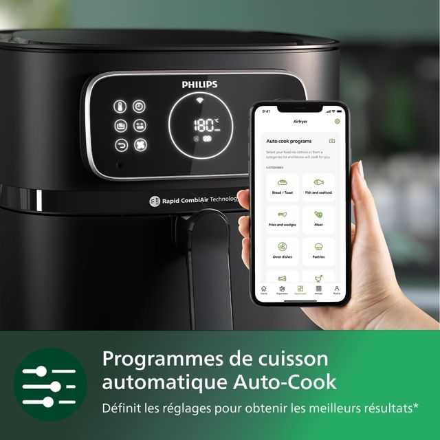 Philips friteuse serie7000 wifi 2200W 8.3l hd 9880/90