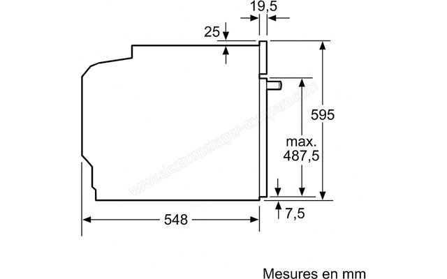 Bosch four encastrable Série 4 pyrolye HBA372ES0