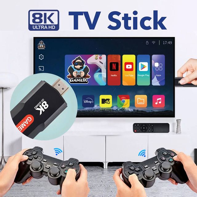 Game stick sans fils TV BOX X2 8K 5G