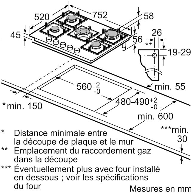 Bosch plaque de cuisson encastrable serie 6 ppq7a6820