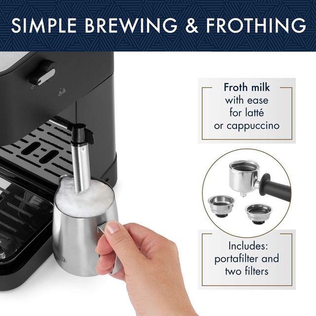Delonghi stilosa cafétière avec mousseur EC260.BK