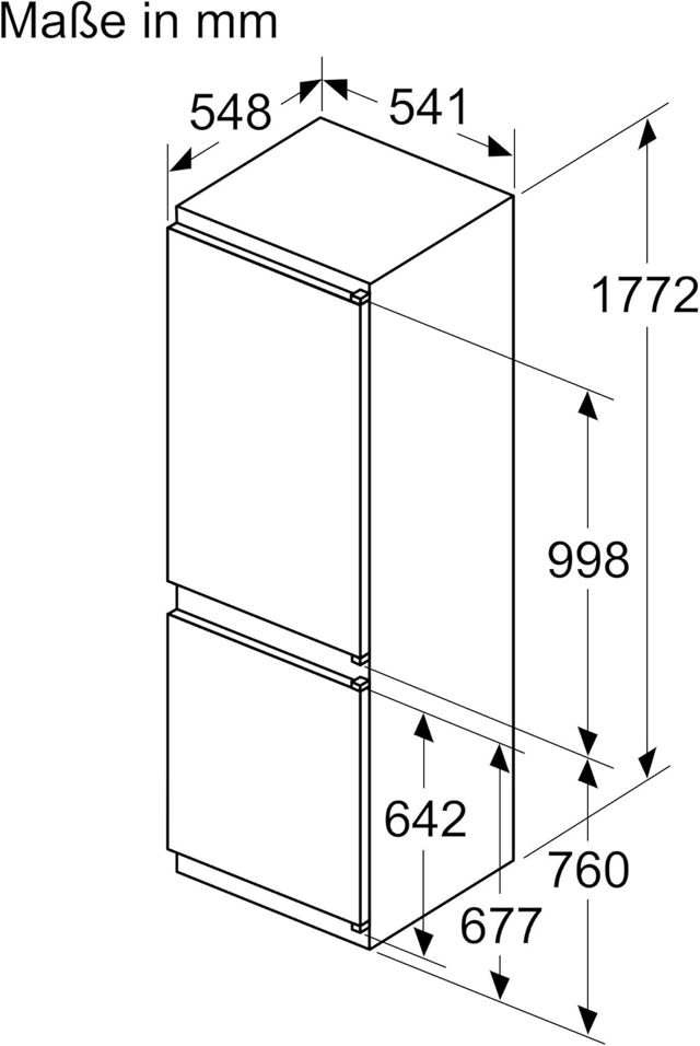 Bosch réfrigérateur encastrable série4 kin86vse0