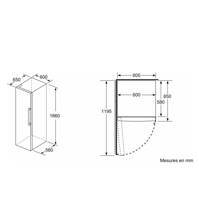 Siemens iQ500 réfrigérateur pose libre ks36vaxep