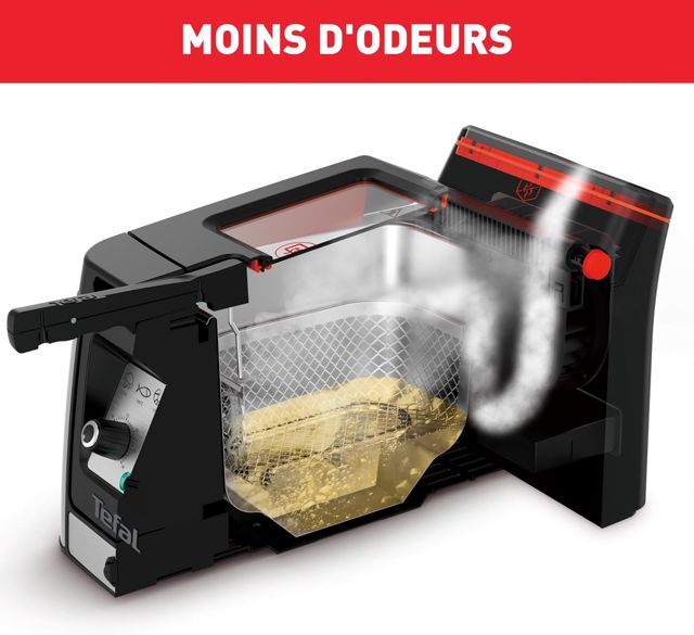 Tefal airfryer friteuse à l'huile clear duo 3.5L fr600d10