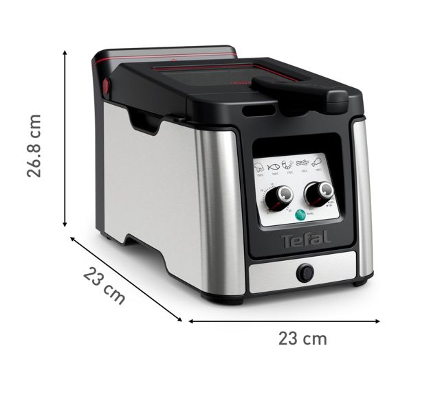 Tefal airfryer friteuse à l'huile clear duo 3.5L fr600d10