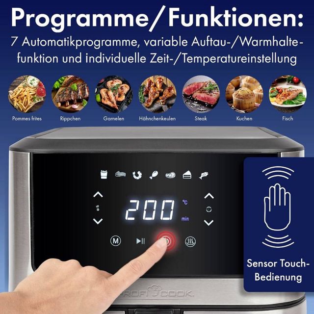 ProfiCook friteuse acier inoxydable PC-FR 1269 H