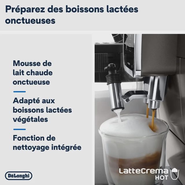 Delonghi cafétiere connectée dinamica plus ECAM372.95.TB